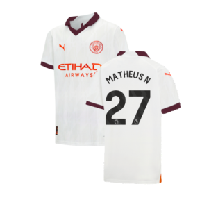 2023-2024 Man City Away Shirt (Kids) (Matheus N 27)