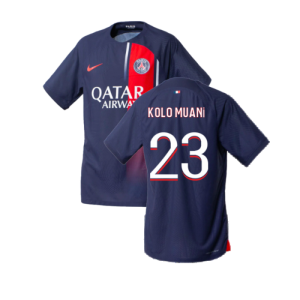 2023-2024 PSG Home Match Authentic Shirt (Kolo Muani 23)