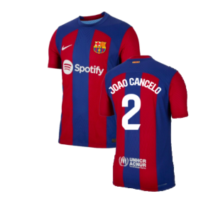 2023-2024 Barcelona Authentic Home Shirt (Joao Cancelo 2)