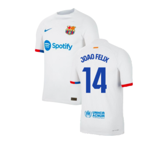 2023-2024 Barcelona Away Authentic Away Shirt (Joao Felix 14)