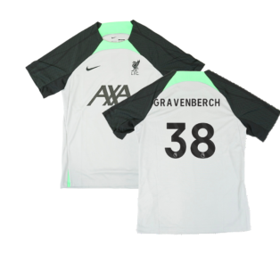 2023-2024 Liverpool Dri-Fit Strike Training Shirt (Grey) (Gravenberch 38)