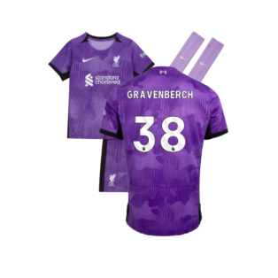 2023-2024 Liverpool Third Mini Kit (Gravenberch 38)