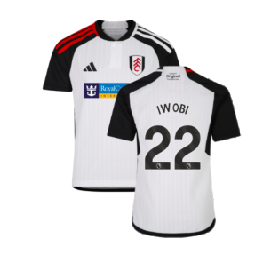 2023-2024 Fulham Home Shirt (Kids) (Iwobi 22)