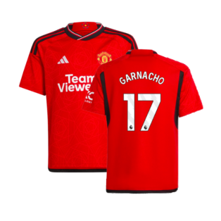 2023-2024 Man Utd Home Shirt (Kids) (Garnacho 17)