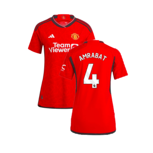2023-2024 Man Utd Authentic Home Shirt (Ladies) (Amrabat 4)