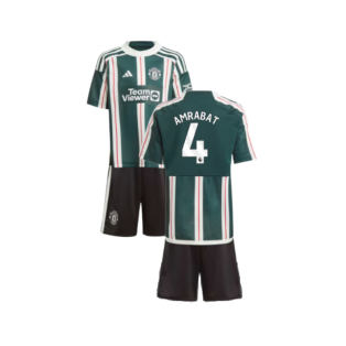 2023-2024 Man Utd Away Mini Kit (Amrabat 4)