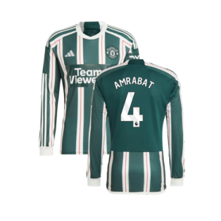 2023-2024 Man Utd Long Sleeve Away Shirt (Amrabat 4)