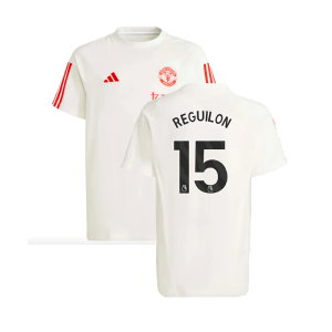 2023-2024 Man Utd Training Tee (White) - Kids (Reguilon 15)