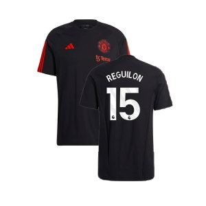 2023-2024 Man Utd Training Tee (Black) (Reguilon 15)