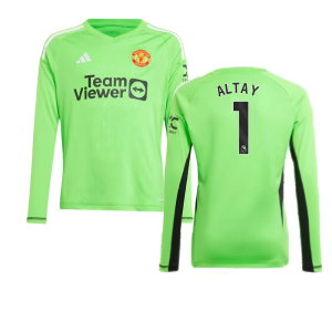 2023-2024 Man Utd Home Goalkeeper Shirt (Solar Green) - Kids (Altay 1)