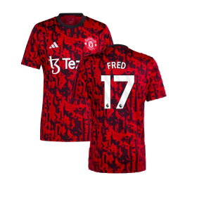 2023-2024 Man Utd Pre-Match Shirt (Red) (Fred 17)