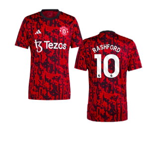 2023-2024 Man Utd Pre-Match Shirt (Red) (Rashford 10)