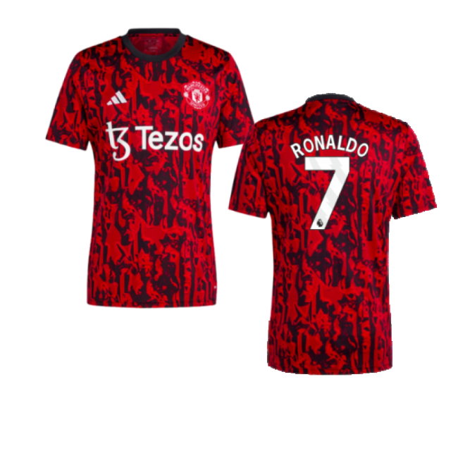 2023-2024 Man Utd Pre-Match Shirt (Red) (Ronaldo 7)