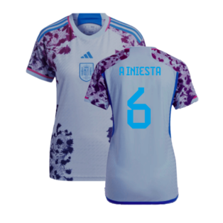 2023-2024 Spain Authentic Away Jersey - Ladies (A Iniesta 6)