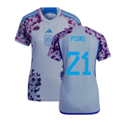 2023-2024 Spain Authentic Away Jersey - Ladies (Pedri 21)