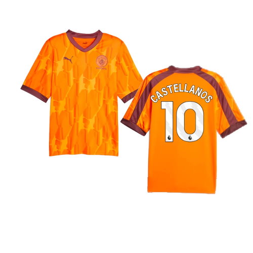 2023-2024 Manchester City eSports Jersey (Orange) (Castellanos 10)