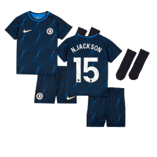 2023-2024 Chelsea Away Baby Kit (N.Jackson 15)