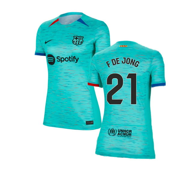 2023-2024 Barcelona Third Shirt (Ladies) (F De Jong 21)