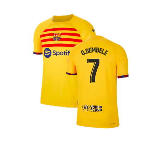 2022-2023 Barcelona Away Shirt (Sponsored) (O.DEMBELE 7) 2022-2023 Barcelona Away Shirt (Sponsored) (O.DEMBELE 7)