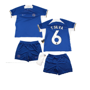 2023-2024 Chelsea Home Little Boys Mini Kit (T.SILVA 6)