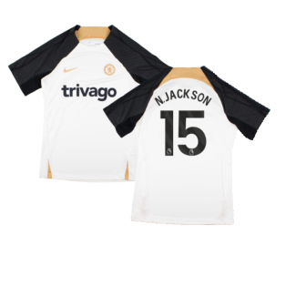 2023-2024 Chelsea Training Shirt (White) - Kids (N.Jackson 15)
