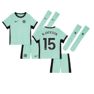 2023-2024 Chelsea Little Boys Third Mini Kit (N.Jackson 15)