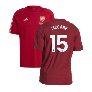 2023-2024 Arsenal Training Tee (Red) (McCabe 15)