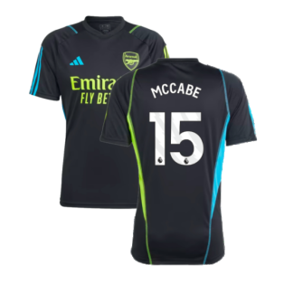 2023-2024 Arsenal Training Jersey (Black) (McCabe 15)