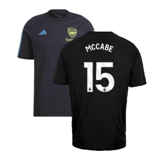 2023-2024 Arsenal Training Tee (Black) (McCabe 15)
