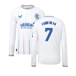 2023-2024 Rangers Away Long Sleeve Shirt (Kids) (Fabio Silva 7)