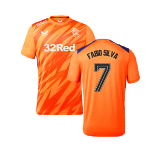 2023-2024 Rangers Players Third Match Day Tee (Orange) (Fabio Silva 7)