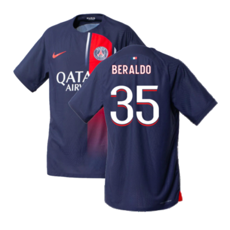 2023-2024 PSG Home Match Authentic Shirt (Beraldo 35)