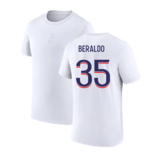 2023-2024 PSG Premium Essentials T-shirt (White) (Beraldo 35)