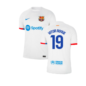 2023-2024 Barcelona Away Shirt (Vitor Roque 19)