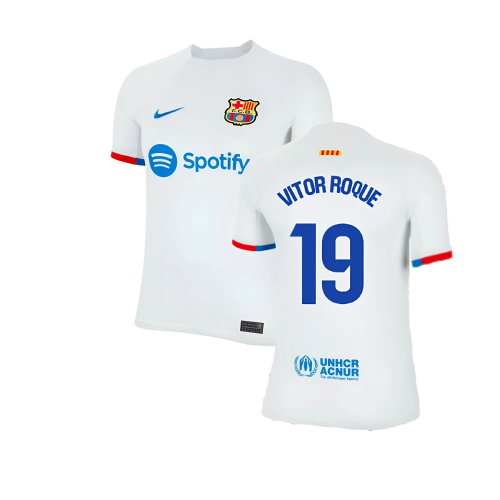 2023-2024 Barcelona Away Shirt (Ladies) (Vitor Roque 19)
