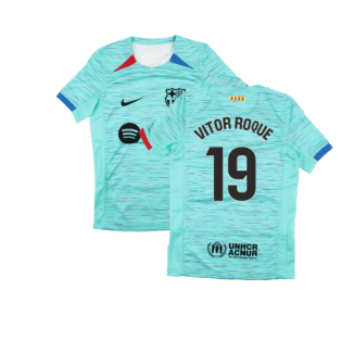 2023-2024 Barcelona Third Shirt (Kids) (Vitor Roque 19)