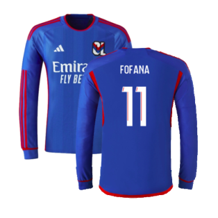2023-2024 Olympique Lyon Long Sleeve Away Shirt (Fofana 11)