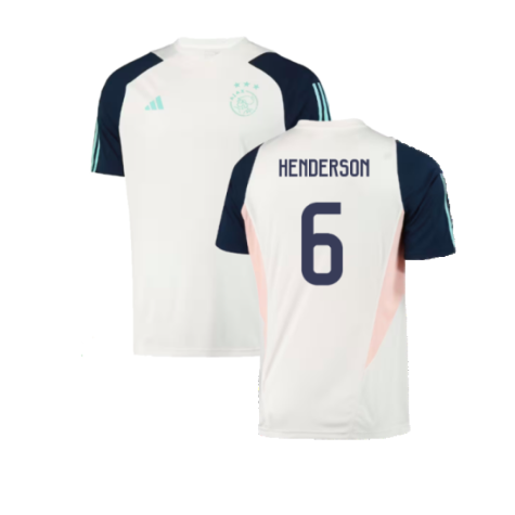 2023-2024 Ajax Training Jersey (White) (Henderson 6)