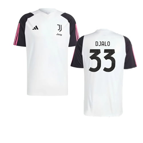 2023-2024 Juventus Training Shirt (White) (Djalo 33)