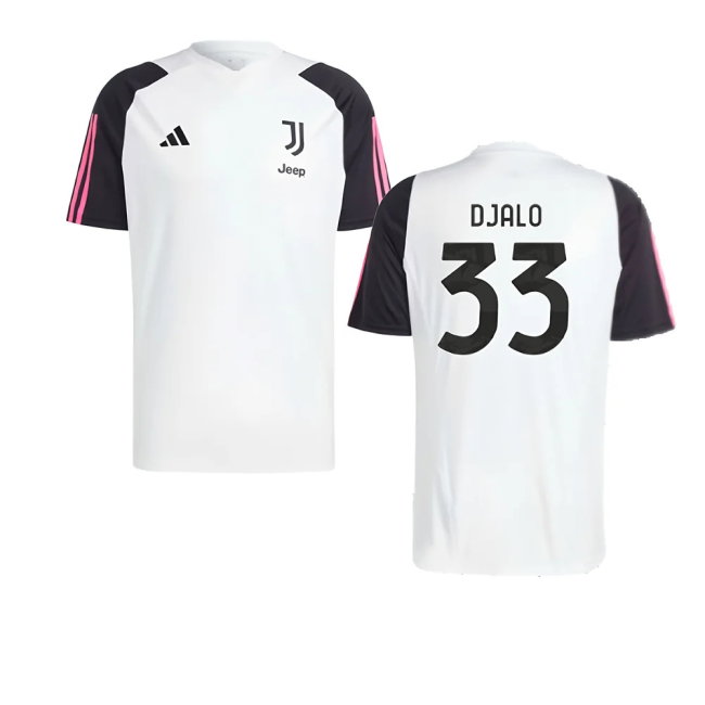 2023-2024 Juventus Training Shirt (White) (Djalo 33)