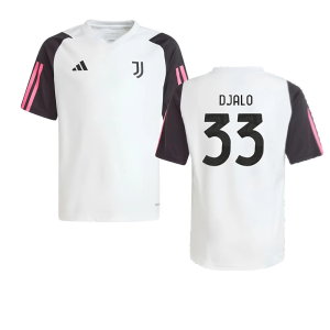 2023-2024 Juventus Training Shirt (White) - Kids (Djalo 33)