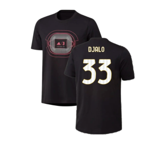 2023-2024 Juventus Graphic T-Shirt (Black) (Djalo 33)