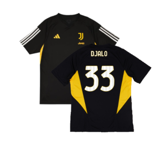 2023-2024 Juventus Training Shirt (Black) (Djalo 33)