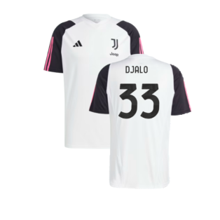 2023-2024 Juventus Training Shirt (White) (Djalo 33)