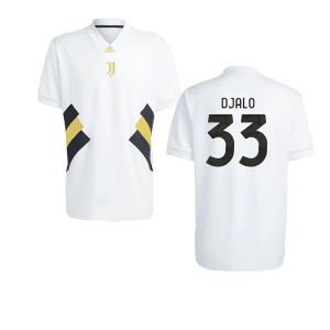 2023-2024 Juventus Icon Jersey (White) (Djalo 33)