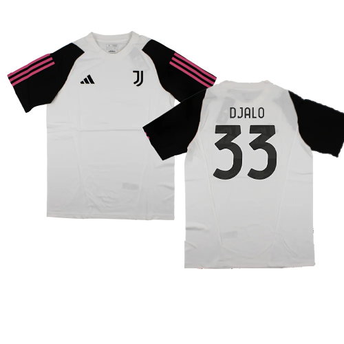 2023-2024 Juventus Cotton Tee (White) (Djalo 33)