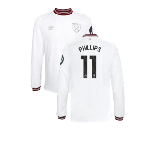 2023-2024 West Ham Long Sleeve Away Shirt (Kids) (Phillips 11)