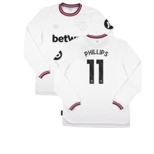 2023-2024 West Ham Long Sleeve Away Shirt (Phillips 11)