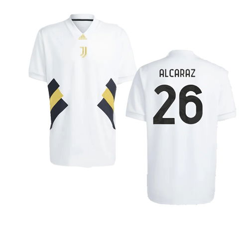 2023-2024 Juventus Icon Jersey (White) (Alcaraz 26)