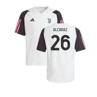 2023-2024 Juventus Training Shirt (White) - Kids (Alcaraz 26)